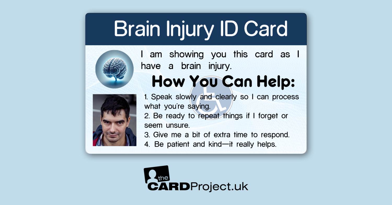 Brain Injury Assistance ID Card (FRONT)